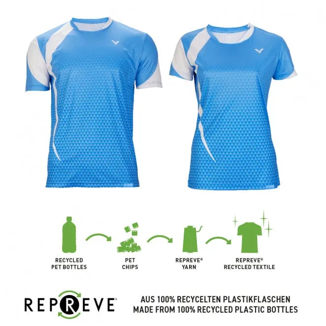 Victor Eco Series Unisex Badminton T-Shirt T-03102 M - Blue / White