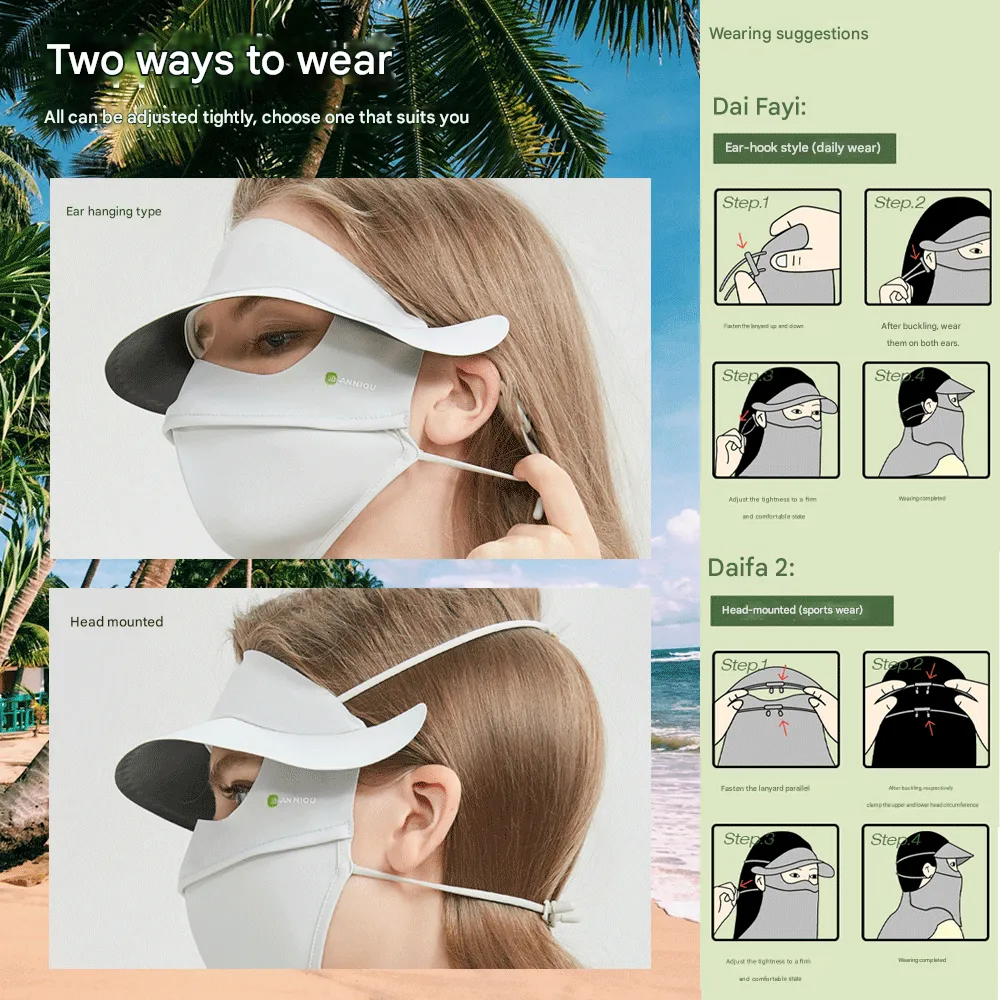 Vinyl Brim Sun Shield Mask