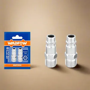 Wadfow 2Pcs Male Thread 1/4" Quick Plug Set - WQP2950