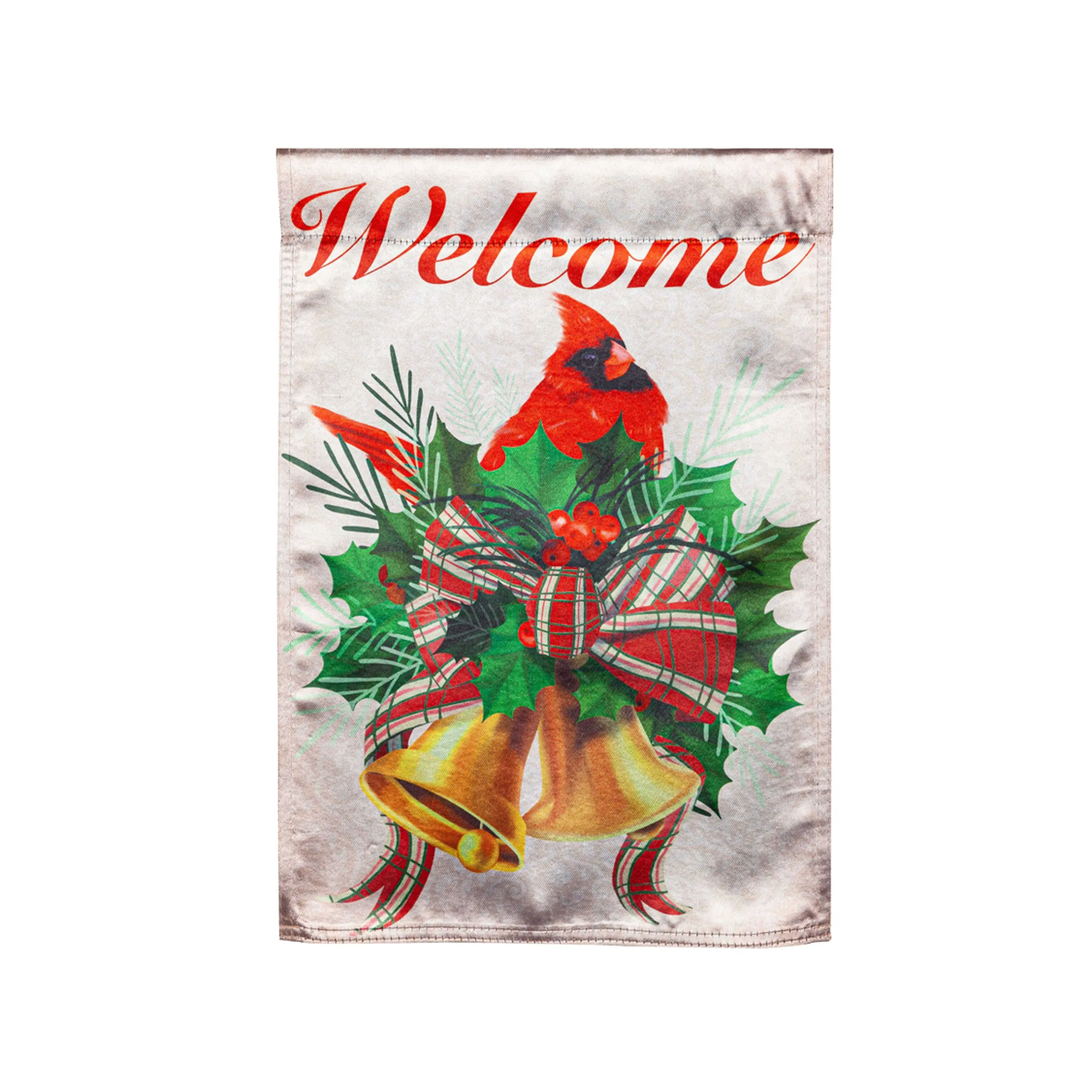 Welcome Cardinal Lustre House Flag,13lu11312