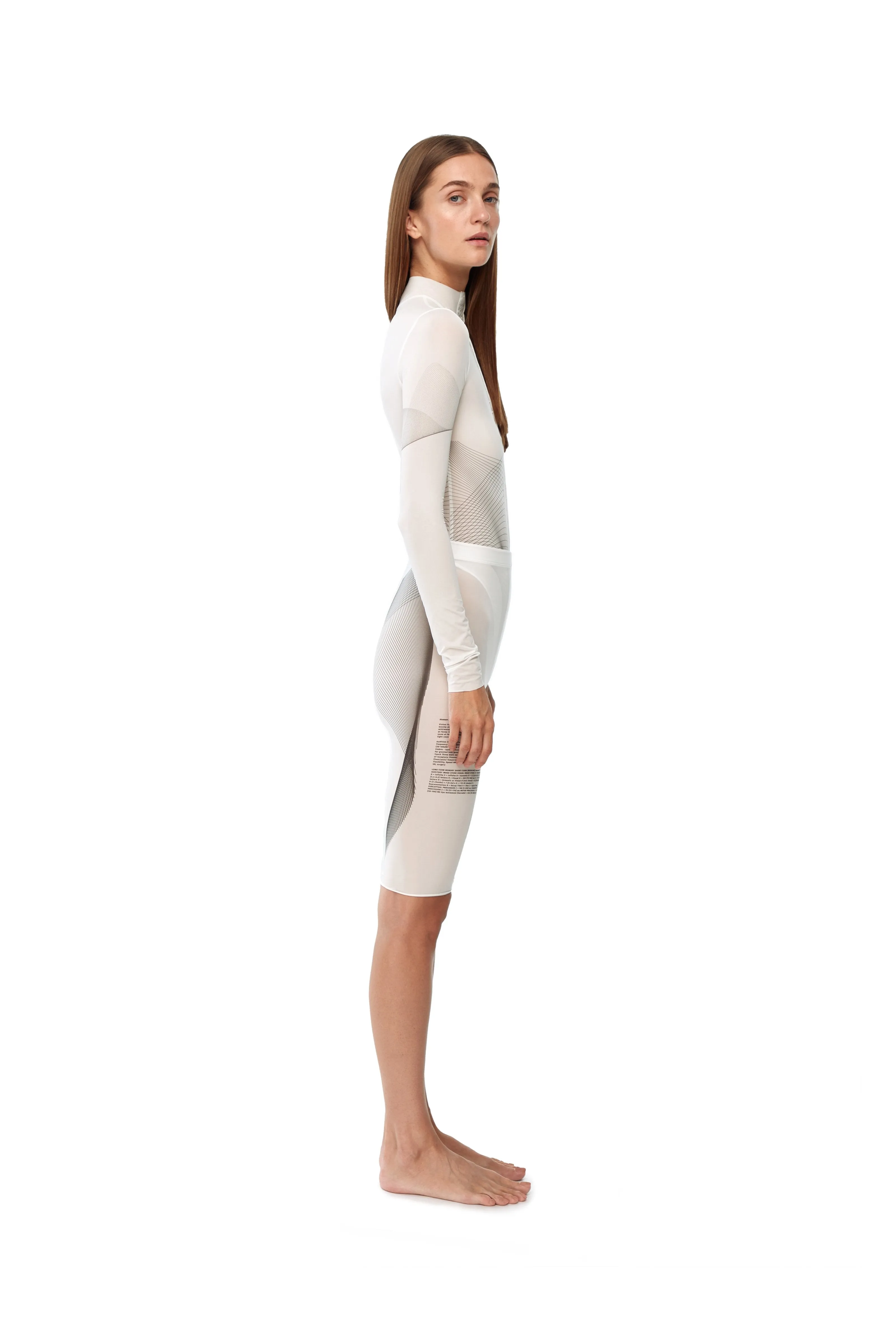 White shorts leggings human
