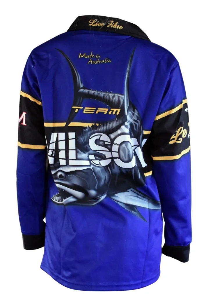 Wilson Team Adult Long Sleeve Fishing Jersey Shirt