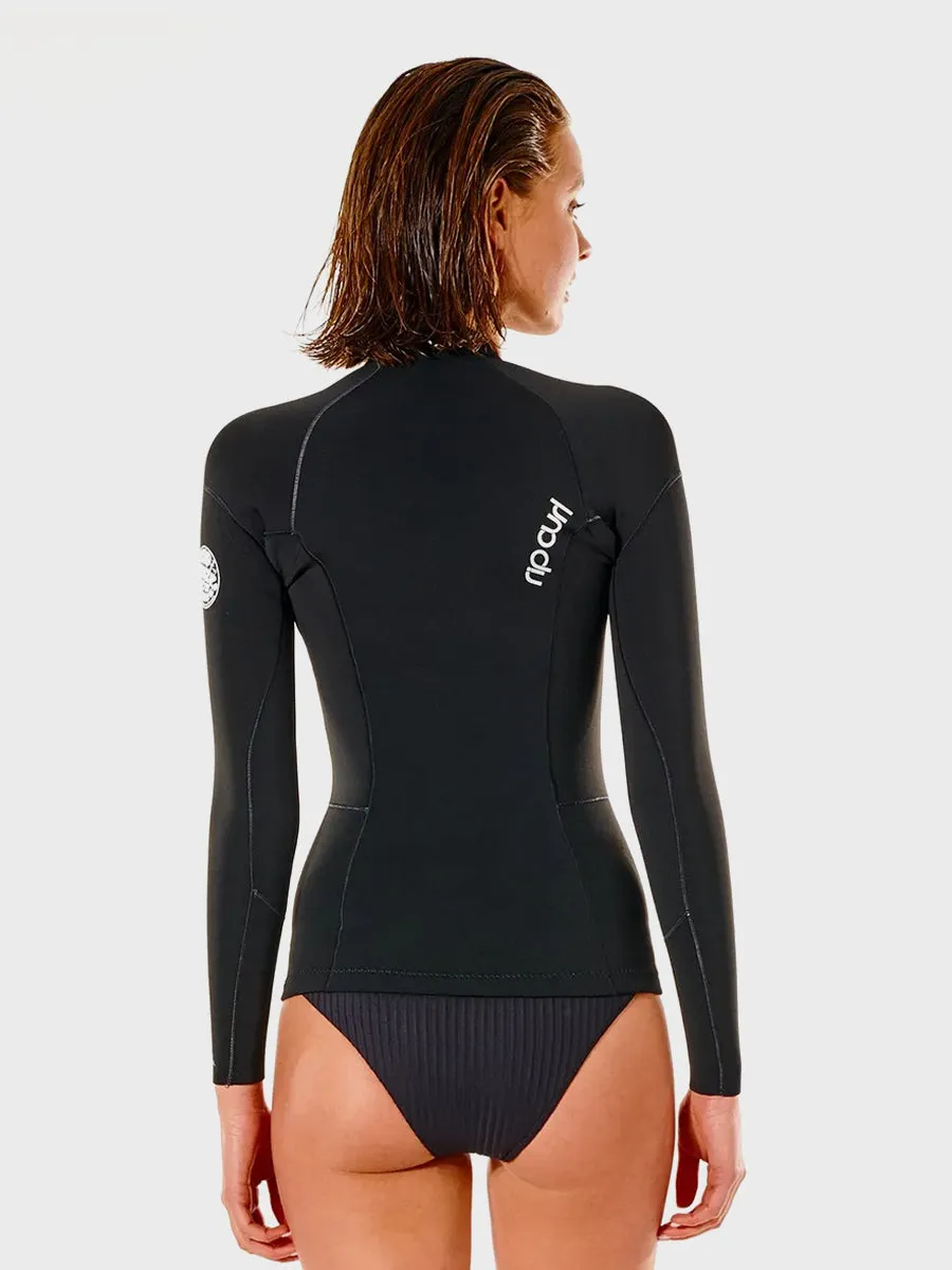 Womens Dawn Patrol Long Sleeve Front Zip Jacket