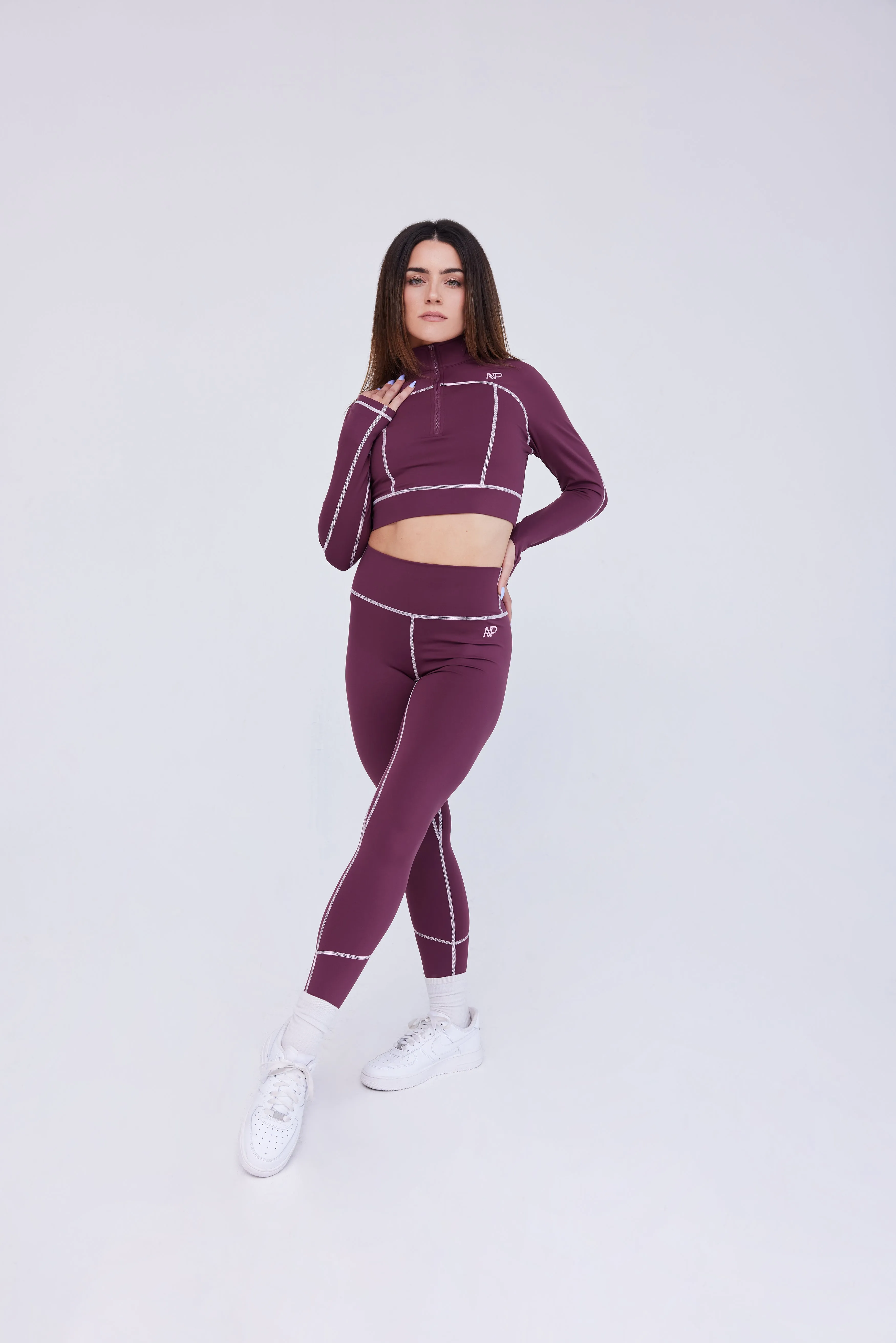 Women's Sculpt High-Waisted Leggings - Merlot
