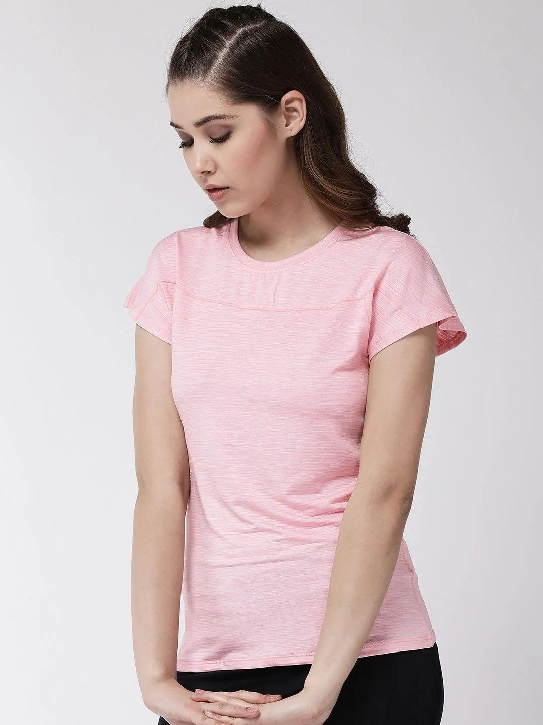 Women's Self Stripes Gym Top