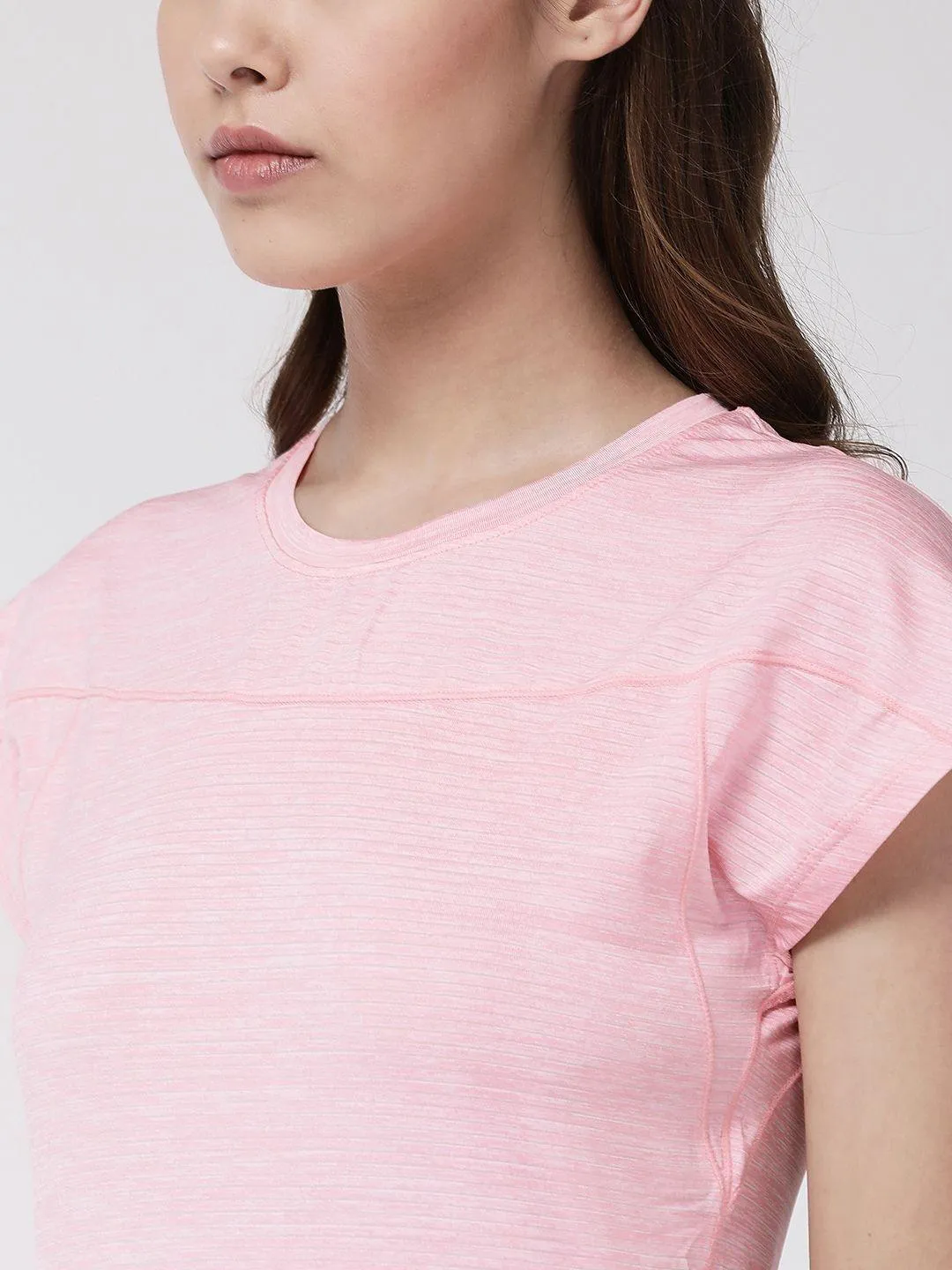 Women's Self Stripes Gym Top