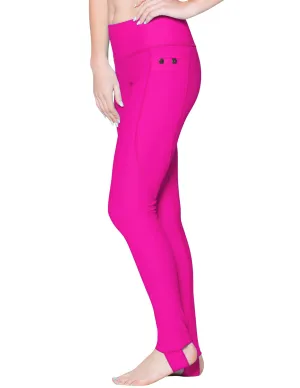 Women's Snorkel Stirrup Swim Legging - Fuchsia