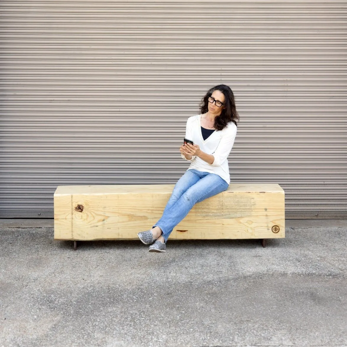Wood Beam Bench | Large Reclaimed Wood Bench