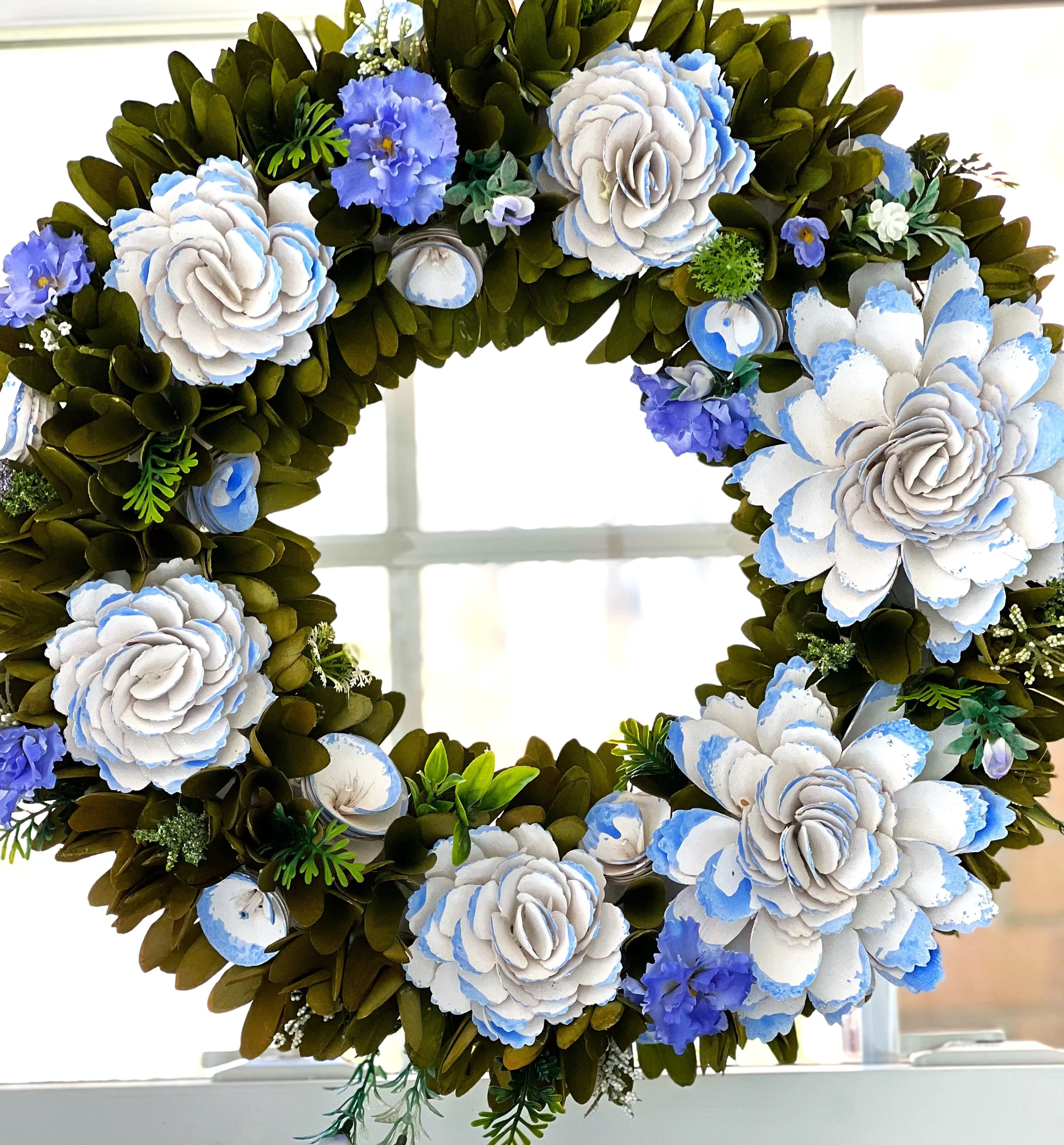 Wood Chip Wreath 20 x 20"