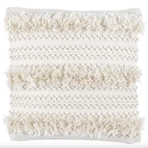 Zhara Stripe Ivory Indoor/Outdoor Decorative Pillow Cover